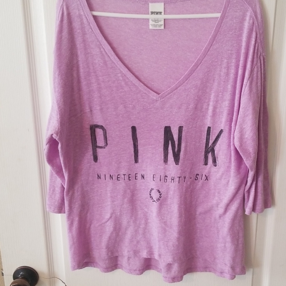 3/4 sleeve Pink shirt